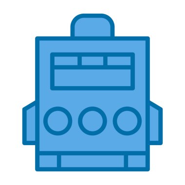 sırt çantası simgesi, grafik tasarımı, vektör illüstrasyonu 
