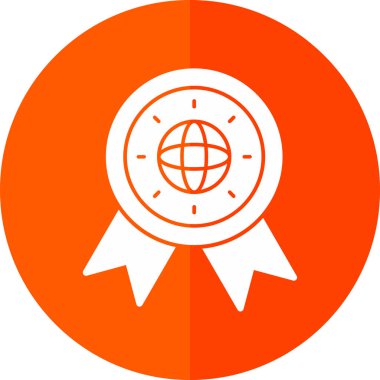 Madalya. Web simgesi basit illüstrasyon