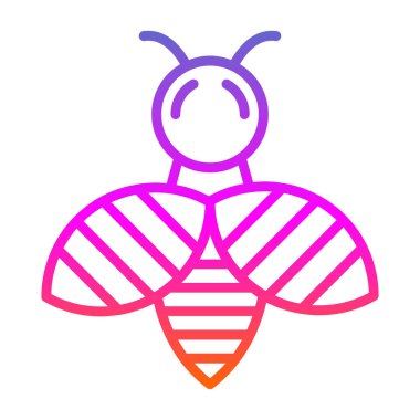 Arı simgesinin vektör illüstrasyonu