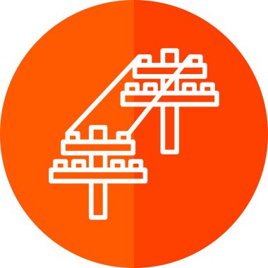 Yapı simgesinin vektör illüstrasyonu