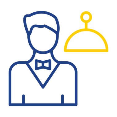 Garson. Web simgesi basit illüstrasyon 