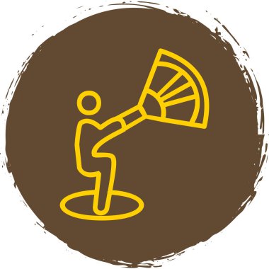 koşan adam simgesi. özet çizimi