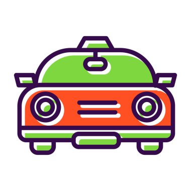 araba simgesi vektör illüstrasyonu