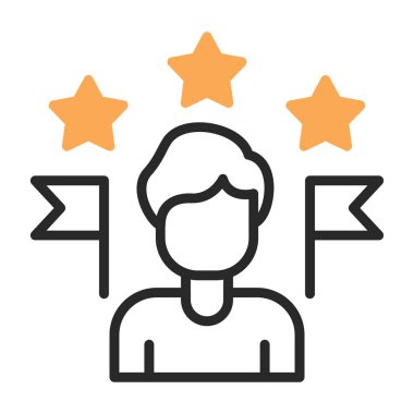 Müşteri değerlendirme simgesi, vektör illüstrasyonu