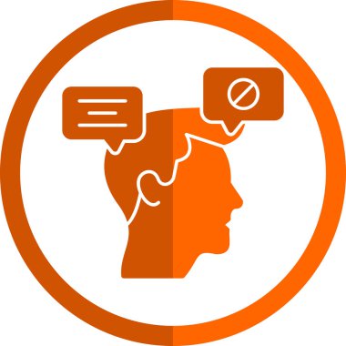 Yuvarlak biçimli beyin fikir vektör simgesi