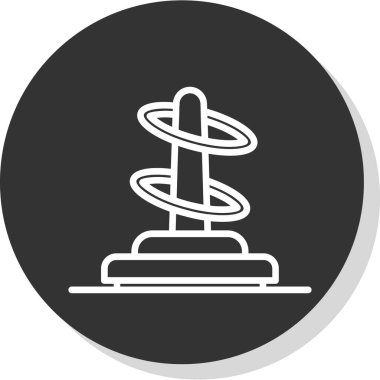 halka atma simgesi, vektör illüstrasyonu 