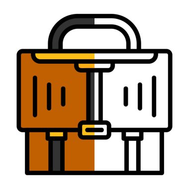 evrak çantası simgesi, vektör illüstrasyonu basit tasarım