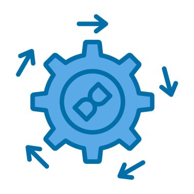 Ayarlar. Web simgesi basit illüstrasyon