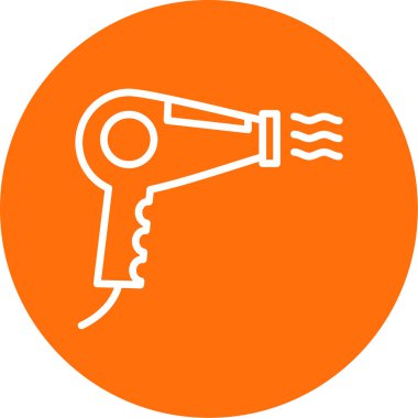 Kurutucu simgesinin vektör illüstrasyonu 