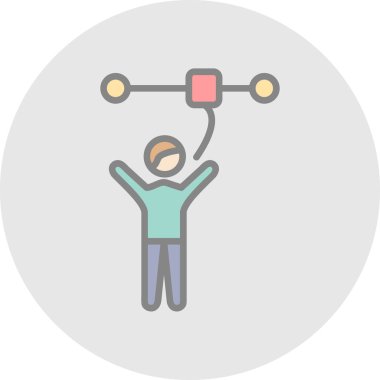 Vektör illüstrasyonu, simge ögesi biçimi