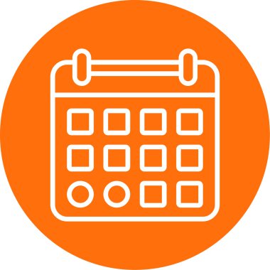 Takvim simgesi, vektör illüstrasyonu basit tasarım