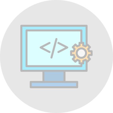 Web tasarım geliştirme simgesi 