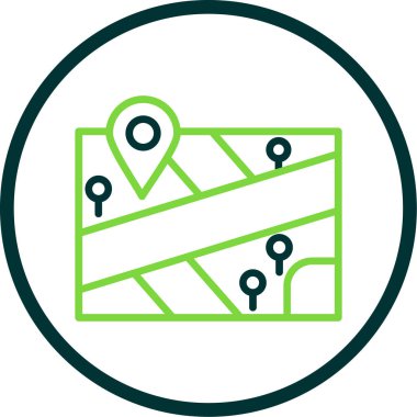 harita pin konumu simgesi düz biçimli