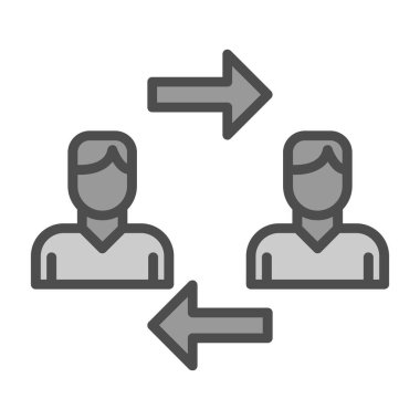 kullanıcı simgesi yeniden yükle, basit vektör illüstrasyonu