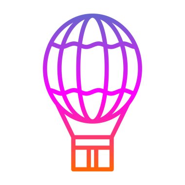 sıcak hava balonu. vektör çizim