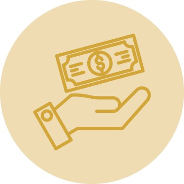 Ödeme web simgesi, vektör illüstrasyonu