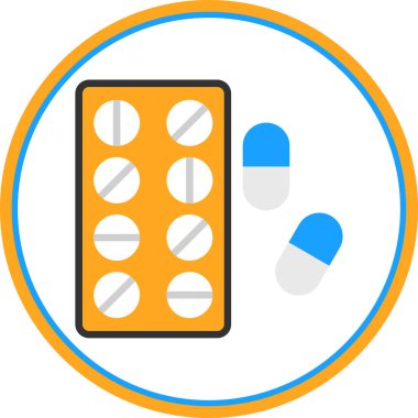 hap simgesi, vektör illüstrasyon tasarımı 