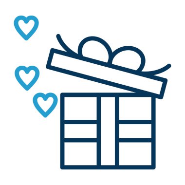 hediye kutusu vektör simgesi 