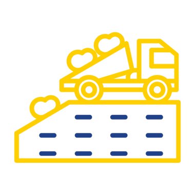 Yapı vinci simgesi vektör çizimi çizimi