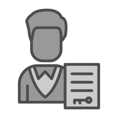 Pano vektör illüstrasyon tasarımlı adam