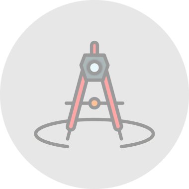 Pusula. Web simgesi basit illüstrasyon 