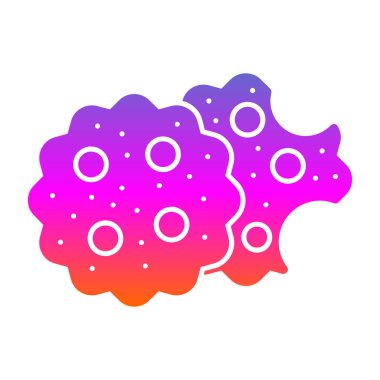 Kurabiye simgesi, vektör illüstrasyonu basit tasarım