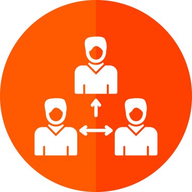 iş takımı simgesi vektör illüstrasyonu