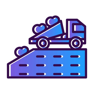 construction machinery icon vector illustration