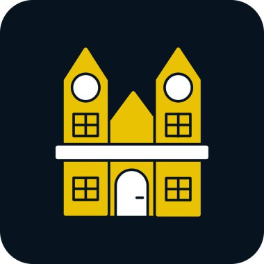 ev simgesi soyut arkaplanda izole edildi