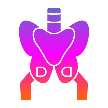 İnsan vücudu ikonu vektör illüstrasyonu. İnsan anatomisi sembolü.