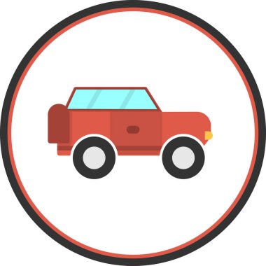 Offroad Web simgesi basit illüstrasyon 