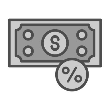 Dolar sikkeleri vektör simgesi