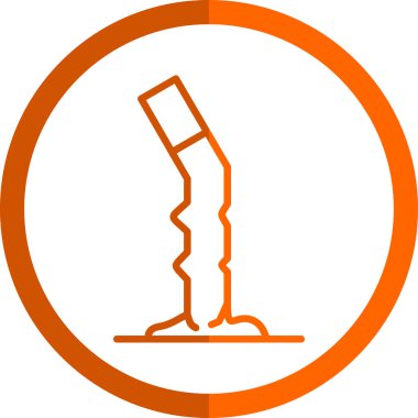 Cigarette butt icon vector illustration 
