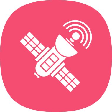 uydu simgesi, vektör illüstrasyonu basit tasarım