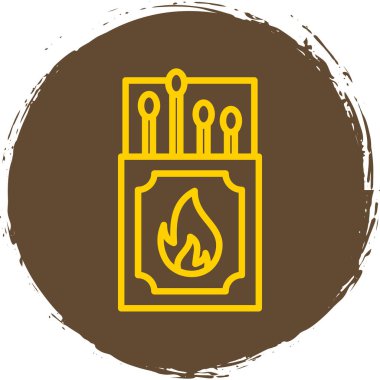 Renkli kibrit kutusu vektör çizimi basit tasarım