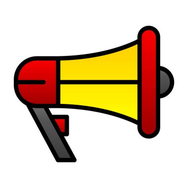 megafon simgesi, vektör illüstrasyonu basit tasarım