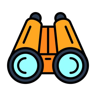 Dürbün vektör çizimi basit tasarım