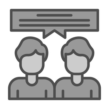 iki kişi vektör simgesi tasarımı