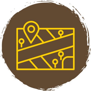 harita pin konumu simgesi düz biçimli