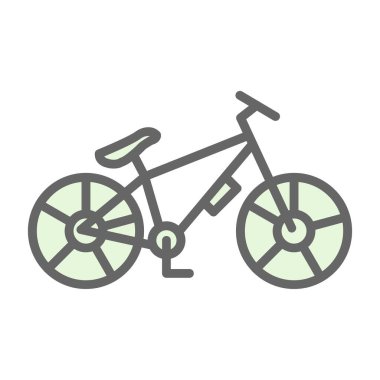 Dağ bisikleti kutsal kişilerin resmi, vektör çizim