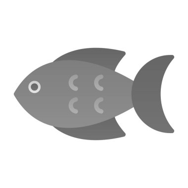 balık simgesi, vektör illüstrasyonu basit tasarım