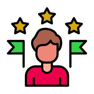 yıldız simgesi vektör illüstrasyonu