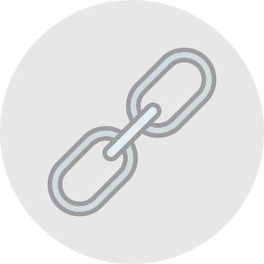 Zincir simgesi, vektör illüstrasyonu