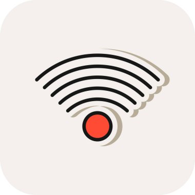 kablosuz ikon vektör illüstrasyonu