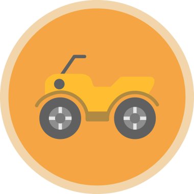 ATV araba simgesi vektör illüstrasyonu 