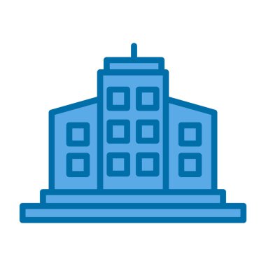 bina simgesi, basit vektör illüstrasyonu