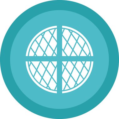 waffle düz vektör simgesi 