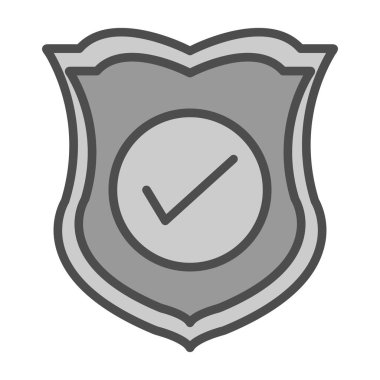 kalkan simgesi, vektör illüstrasyonu basit tasarım