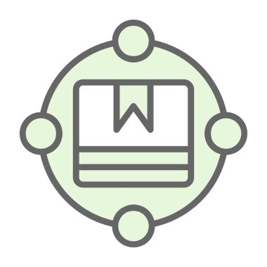 Ağ renkli çizgi simgesini