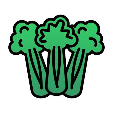 Kereviz simgesi, basit vektör çizimi. Sağlıklı yemek.